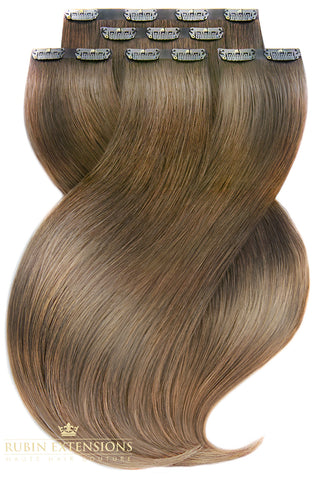 Clip-in Extensions Diamond Line Natur-Goldbraun