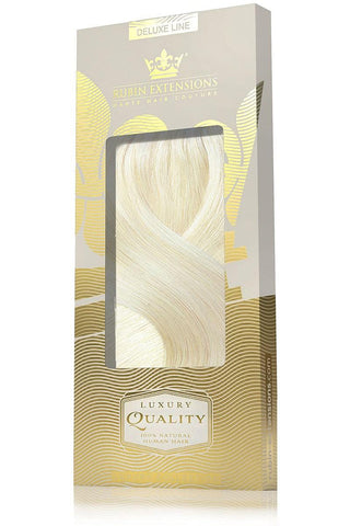 Clip-In Echthaar LUXURY QUALITÄT Extensions Goldblond Deluxe Line.