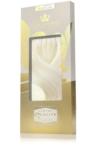 Clip-In Echthaar Extensions LUXURY QUALITÄT Hellblond Deluxe Line.