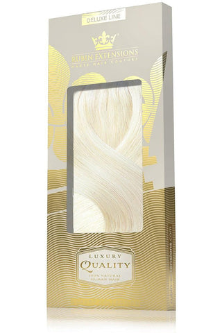 Clip-In Echthaar LUXURY QUALITÄT Extensions  Platinblond.