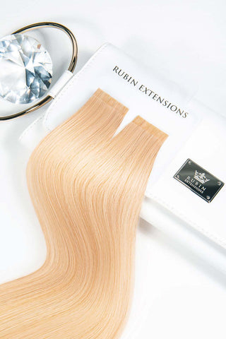 Keratin Bondings Haarsträhnen Honigblond Premium Line.