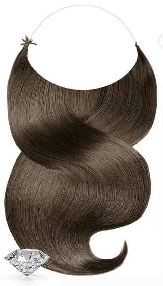 One-Piece / Halo Haarteil Extensions Natur-Goldbraun.