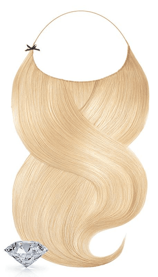 One-Piece / Halo Haarteil Extensions Honigblond.