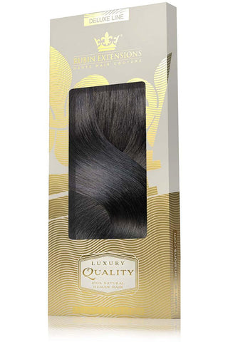 Clip-In Echthaar LUXURY QUALITÄT Extensions  Schwarz-Braun Deluxe Line