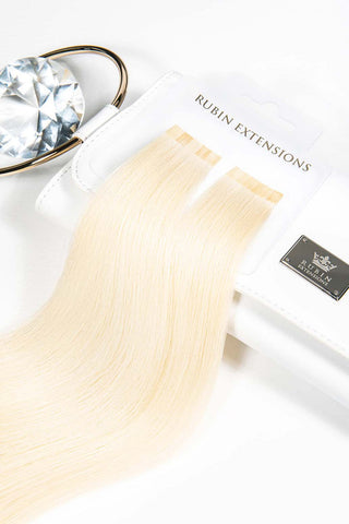 Keratin Bondings Haarsträhnen  Platinblond Premiuim Line