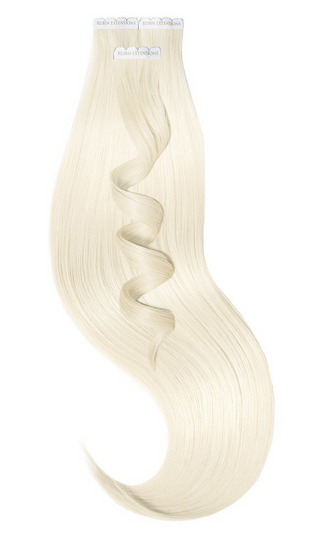 Platinblond Tape Extensions