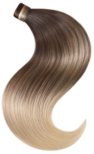 PONYTAIL LUXURY EXTENSIONS Sombre Schoko-Dunkelbraun & Honigblond