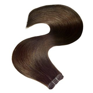 Flat Weft  Schoko-Dunkelbraun Extensions