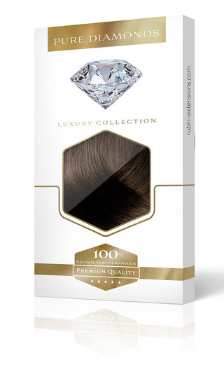 Clip-in Extensions Diamond Line Schoko-Dunkelbraun