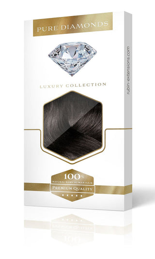 Clip-in Extensions Diamond Line Schwarz-Braun